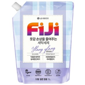 [비건라이프] 피지 프리미엄 액체세제 일반 / 드럼 겸용 리필 일랑일랑향, 1L, 1개