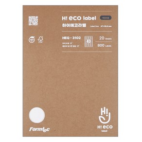 폼텍 하이에코 바코드용 라벨지 HEQ-3102