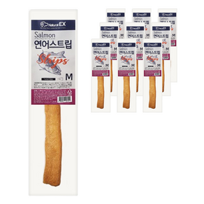 반려동물 네츄럴EX 연어스트립 M, 10개, 25g