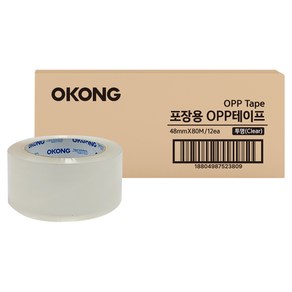 오공 박스 테이프 투명 48mm x 80m