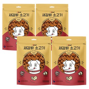 강아지 새감바버거 소고기 간식, 소고기맛, 100g, 4개