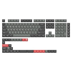 키크론 액세서리 더블 샷 Chey 프로파일 PBT 풀 키캡 세트 143키, Dolch Red, PBT-65-EN