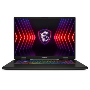 MSI 2024 스워드 17 HX 코어i9 인텔 14세대 지포스 RTX 4070, 코스모스 그레이 + 블랙, 1TB, 32GB, Fee DOS, Swod 17 HX B14VGKG-057XKR