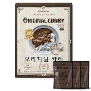 라운드어바웃 오리지널 카레 3p, 600g, 1개