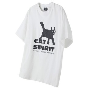 어반에이지 Cat Spirit 오버 반팔 티셔츠