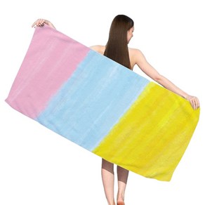 소니오 썸머 패턴 소프트 비치타월 70 x 150 cm, 06 마카롱, 1개