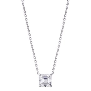 로이드 여성용 랩그로운 DIAMOND 어셔컷 GIA 2캐럿 18K 네크리스 LND24034D