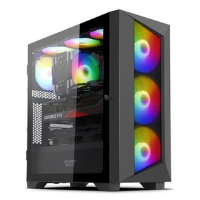 darkFlash 강화유리 PC 케이스 DNX700 MESH RGB