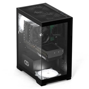 RIT 2024 리트 미들타워 7546 라이젠5 라이젠 7000 시리즈 지포스 RTX 4060, 블랙, 32GB, 512GB, Fee DOS, RT-MTP00004