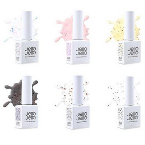 젤로젤로 밀키테라조 컬렉션 플레이크 글리터 젤네일 10ml x 6종 세트, 밀키테라조 6종세트, 1세트