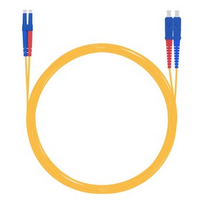 넥스트유 싱글모드 LC-SC 광 점퍼코드 패치코드 NEXT-LS203SM, 옐로우, 1개, 3m