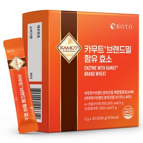 보뚜 카무트 브랜드밀 함유 효소 30p, 90g, 1개