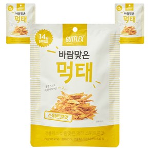 것플렉스 바람맞은 먹태 스위트콘맛, 3개, 25g