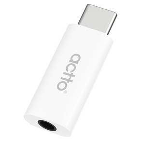 엑토 C타입 AUX 3.5mm to USB 오디오 이어폰 젠더 AUXA-06, 33mm, 1개, 화이트