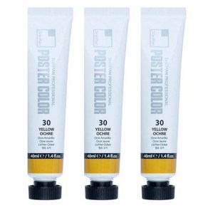 신한 전문가 포스터 컬러 Tube 옐로 오커 3p, 40ml, 1색