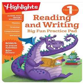 Fist Gade Reading and Witing Big Fun Pactice Pad, Highlights