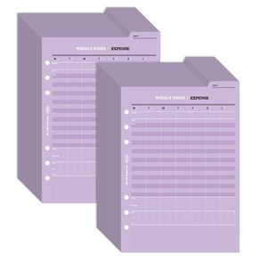플레픽 6공 양면 인덱스 리필속지 위클리 익스펜스