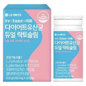 리튠 다이어트 유산균 듀얼 락토슬림 13.5g, 30정, 1개