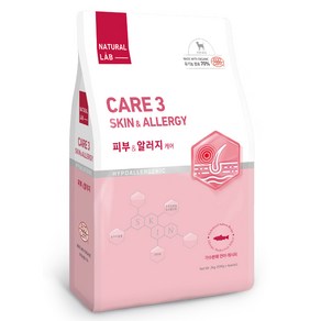 네츄럴랩 강아지 케어 유기농 기능성 사료, 피부/피모+알러지, 2kg, 1개