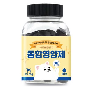 펫스토리 강아지 우리아이 하루 두 알 영양제, 종합영양제, 80g, 1개