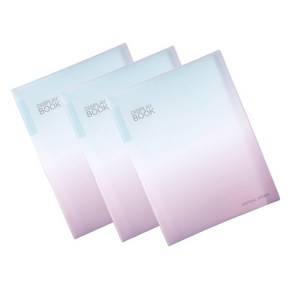 알로데 그라데이션 디스북 파일 60p TYPE04, 핑크, 3개