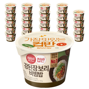 햇반 컵반 강된장보리비빔밥, 280g, 24개