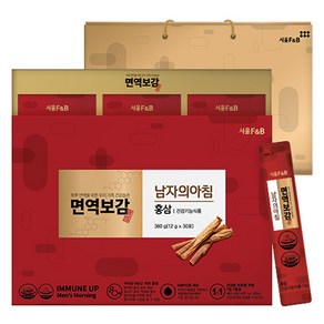 서울에프엔비 면역보감 남자의아침 홍삼 30p + 쇼핑백, 360g, 1개