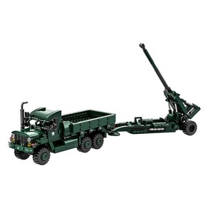 왕지 M198 곡사포 4510wg 레고호환블럭 485PCS, 혼합색상, 1개