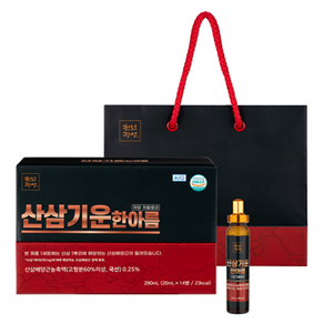 천년정성 산삼기운한아름 농축액 20mL x 14p 세트 + 쇼핑백