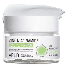 APLB 징크 나이아신아마이드 페이셜 크림, 55ml, 1개