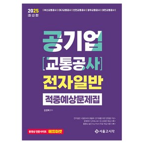 에스지피엔이 2025 공기업 (교통공사) 전자일반 적중예상문제집, 서울고시각