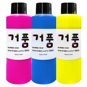 스노우키즈 거품물감 리필A 140ml x 3종 세트, 3색