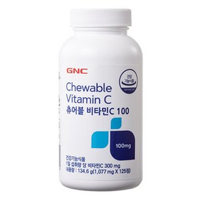 GNC 츄어블 비타민C 100 134.6g, 125정, 1개