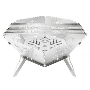 KOA 캠프 버닝 육각 감성 캠핑 불멍 숯불 화로대 세트, 1세트
