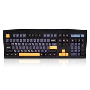 큐센 DT35 104 PBT 풀윤활 가스켓 유무선 기계식 키보드, 블랙 애플, 블랙 / 애플민트축 V1