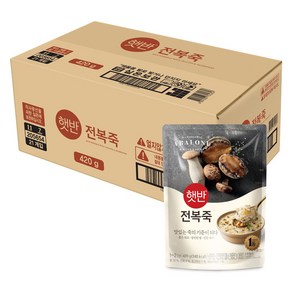 햇반 전복죽, 21개, 420g