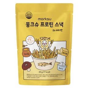 몽크슈 프로틴 황태 스낵 허니버터맛, 20g, 1개