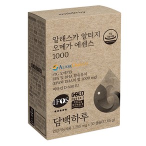 담백하루 비타민D 600IU 알래스카 알티지 오메가 에센스 1000 37.65g