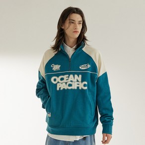 원더플레이스 오션퍼시픽 OCEAN Y2K HALF ZIP SWEAT SHIRT WOPC6SAMMZ03