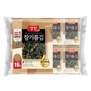 동원 참기름김 식탁 8p, 4g, 16개