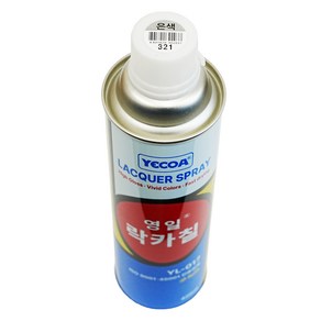 예코아 영일 락카 페인트 스프레이, YL-321 은색, 1개, 420ml