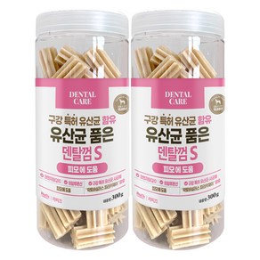 라피끄 강아지 유산균 품은 덴탈껌 S, 300g, 2개, 닭고기