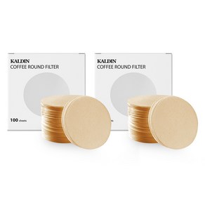 칼딘 모카포트 포터필터 여과지 더치커피기구 올 라운드 필터 브라운 58mm, 100개입, 2개