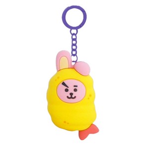 BT21 스트리트 푸드 피규어 키링 COOKY, 혼합색상, 1개