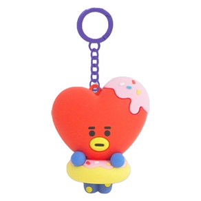 BT21 스트리트 푸드 피규어 키링 TATA, 혼합색상, 1개