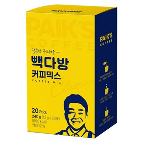 빽다방 커피믹스, 12g, 1개, 20개입