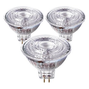 오스람 LED 할로겐 전구 램프 4.5W MR16, 주광색, 3개