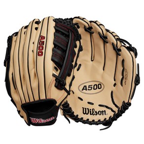 윌슨 A500 글러브 우투용 WBW102544, 블론드, 1개