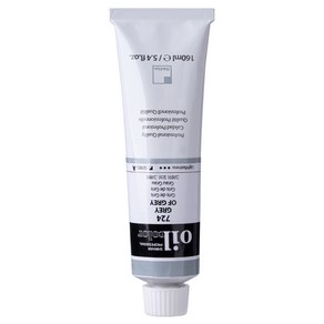 신한화구 전문가 유화 Tube 물감 낱색 그레이 오브 그레이, 160ml, 1색