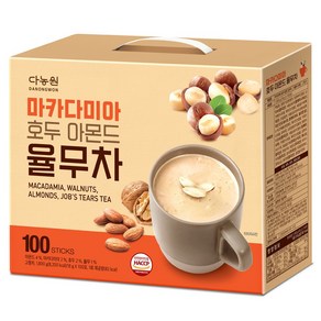 다농원 마카다미아 호두 아몬드 율무차, 18g, 1개, 100개입